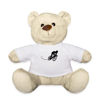 Cyclisme Cyclisme Vélo de course Cycliste cadeau - Nounours - blanc - Devant