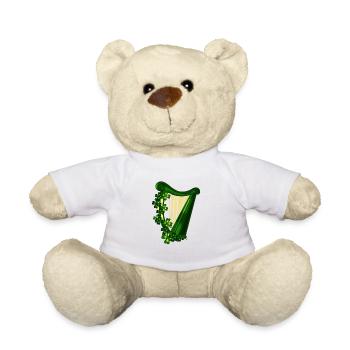 Harpe irlandaise drôle de cadeaux de la Saint-Patrick pour harpe p - Nounours - blanc - Devant