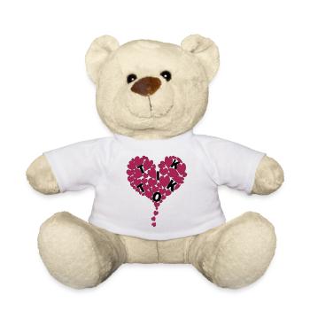 TIKTOKheart 1 - Nounours - blanc - Devant
