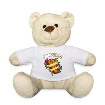 Morgue Life croque-mort Croqueuse d’humour - Nounours - blanc - Devant