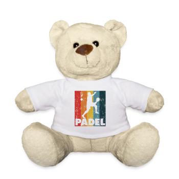 Padel Athletes Sports Fan Court Training - Teddy Bear - white - Front