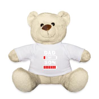 Dad of son - Teddy Bear - white - Front