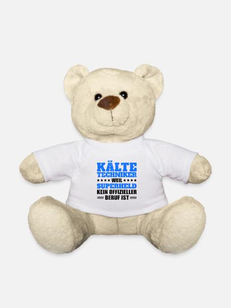 Kältetechniker lustiger Klimatechniker Spruch - Teddy - Weiß