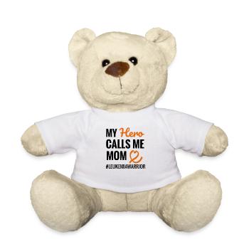 Leukämiekämpfer Geschenk Mama Blutkrebs Leukämie - Teddy - Weiß - Vorne