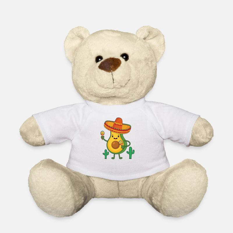Cinco de Mayo Kawaii Avocado - Teddy - Weiß