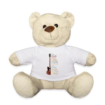 Blues Jazz Gitarre Musikstil Geschenk - Teddy - Weiß - Vorne