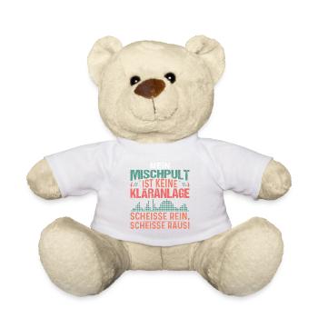Tontechniker DJ lustiges Designs Mischpult - Teddy - Weiß - Vorne