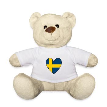 Schweden Herz - Teddy - Weiß - Vorne
