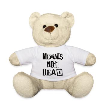 Metal Is Not Dead - Vintage Grunge - Heavy Metal - Teddy Bear - white - Front
