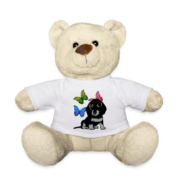 Chiens Frügling Sentiments printaniers Teckel Chien - Nounours - blanc - Devant
