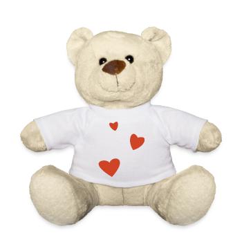 coeur - Nounours - blanc - Devant