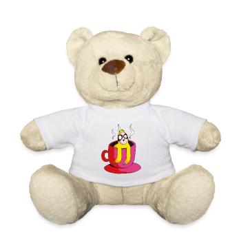 Paresseux café fatigue funeste café - Nounours - blanc - Devant