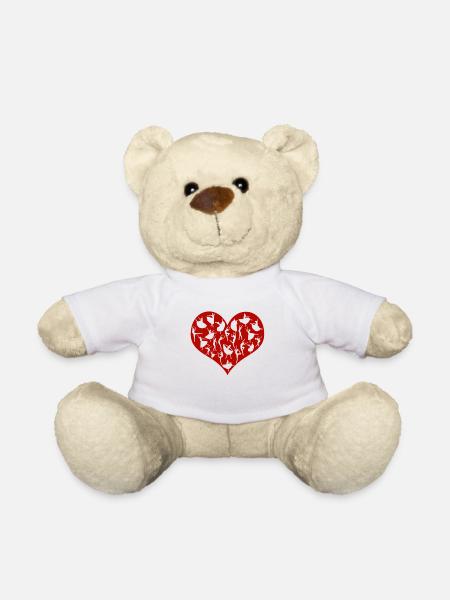 Danse d’amour Danseur de ballet cute heart dance - Nounours - blanc