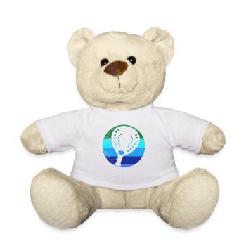 Padel Player Paddle Raquette Sport Padel Vintage - Nounours - blanc - Devant