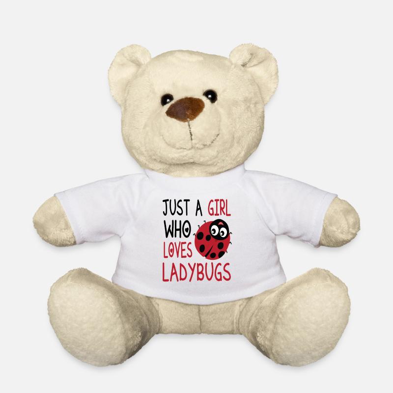 Marienkäfer - Teddy - Weiß