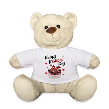 Drôle de loutre cadeau de la fête des mères Mama Marder - Nounours - blanc - Devant