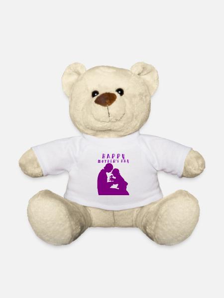 Fête des Mères, Fête des Mères, Fête des Mères, Fête des Mères - Nounours - blanc