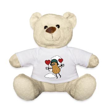 Peanut Kids Fantasy Flying Toddler Pilot - Teddy Bear - white - Front