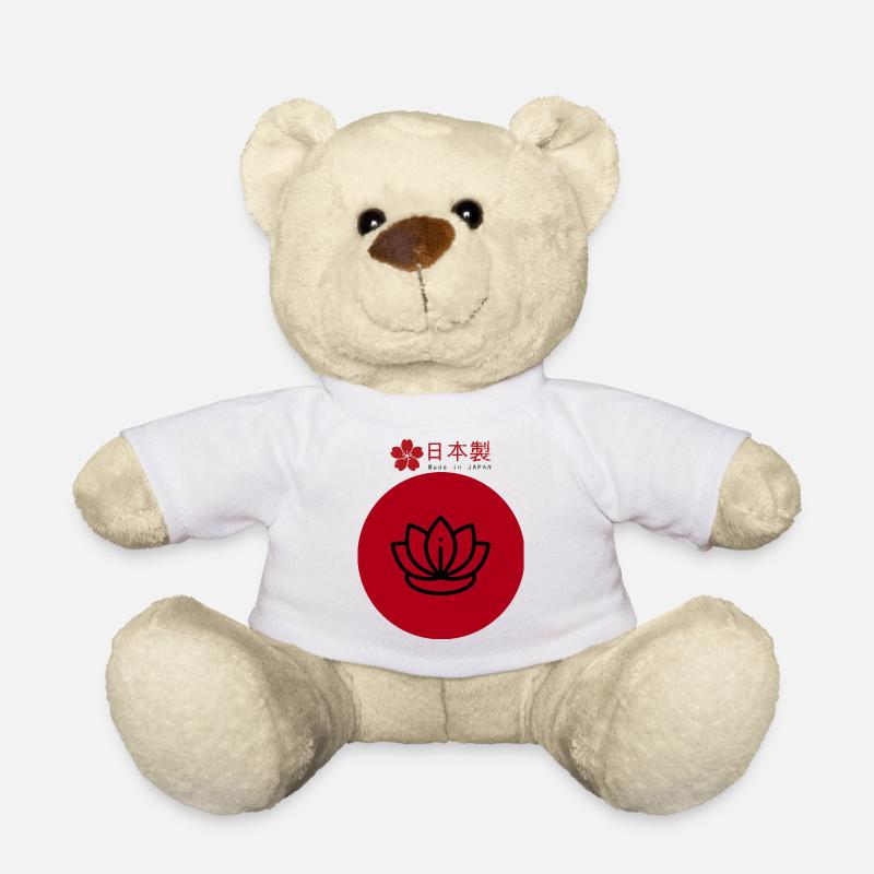 japanische Blüte - Teddy - Weiß