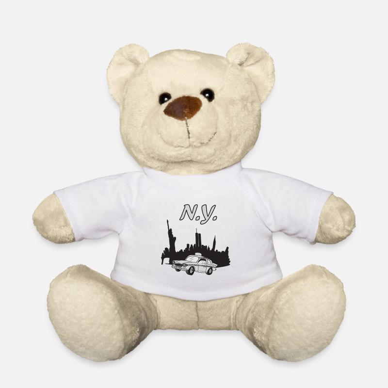New York - Nounours - blanc