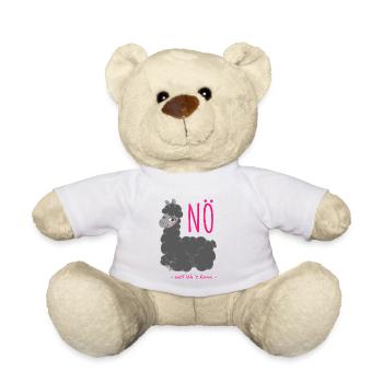 Lama NÖ weil ich es kann - Teddy - Weiß - Vorne