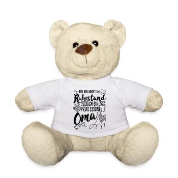 Professionelle Oma Rentnerin Ruhestand Großmutter - Teddy - Weiß - Vorne
