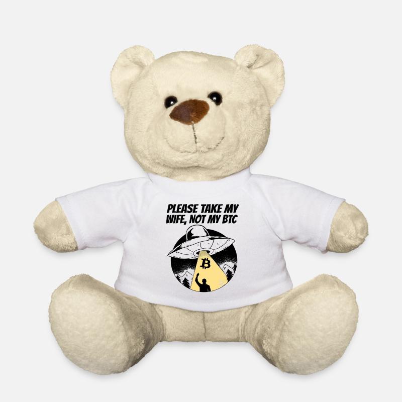 Please Take My Wife Bitcoin Geschenk Lustig BTC - Teddy - Weiß