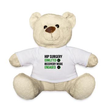 Hip Surgery Recovery Gift Artificial Hip - Teddy Bear - white - Front