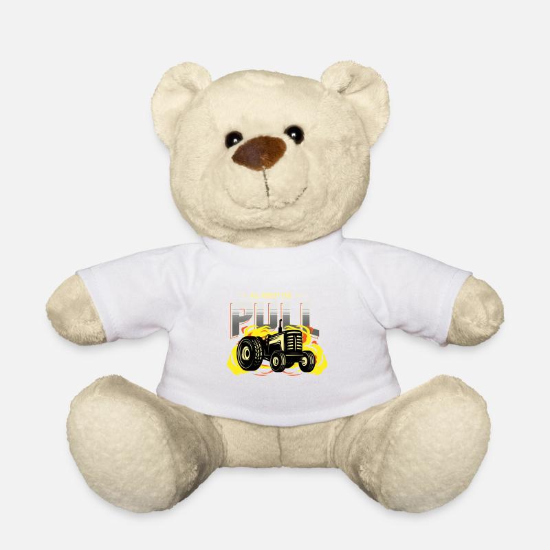 tractor pulling, tractor pulling Traktor, racing, - Teddy - Weiß