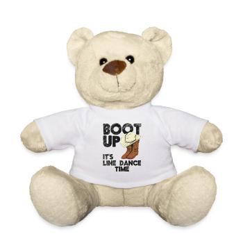 Musique country Line Dance Line Dancing - Nounours - blanc - Devant