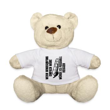 Windsurfing Windsurfer Papa Kitesurfer Fußball - Teddy - Weiß - Vorne