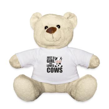 Juste une fille qui aime cows vache veau - Nounours - blanc - Devant
