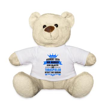 Seine Majestät der Tubist Tubaspieler Spruch - Teddy - Weiß - Vorne