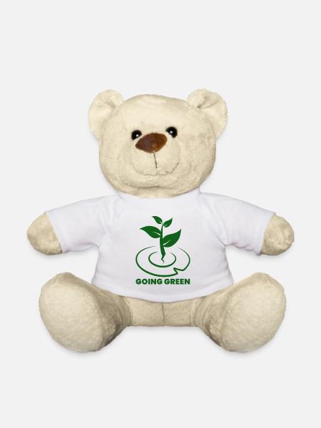 Going Green - écologie nature environnement - Nounours - blanc