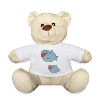 haifisch vater und sohn - Teddy - Weiß - Vorne