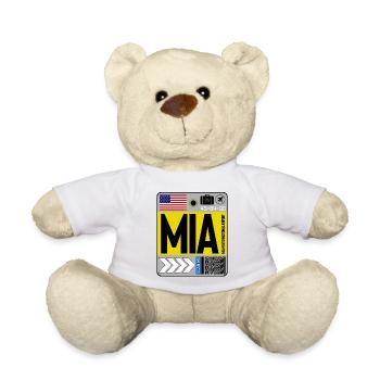 Miami International Florida - Teddy Bear - white - Front