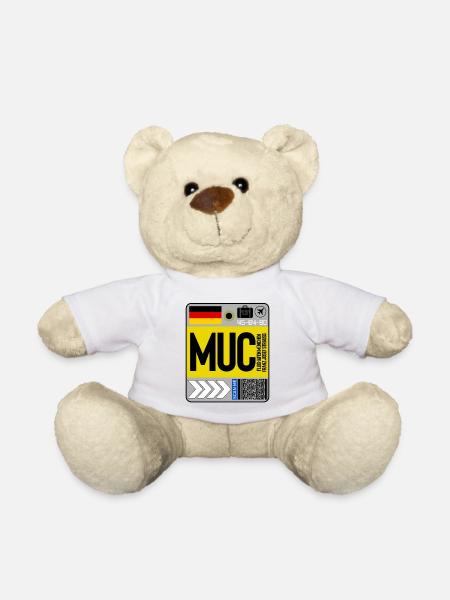 Flughafen München - Teddy - Weiß