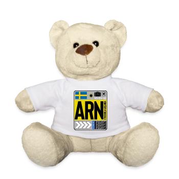 Stockholm Arlanda - Teddy Bear - white - Front