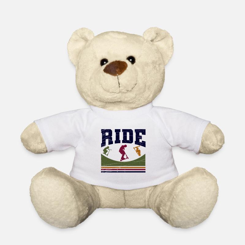 stunt roller stunt scooter scooter tretroll tretr - Teddy - Weiß