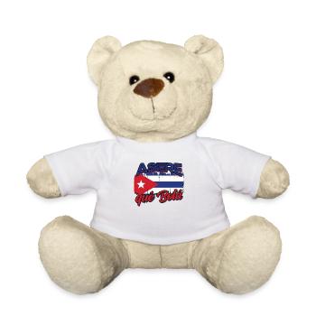 Asere qué Bolá – Cuban Pride & Humor - Teddy Bear - white - Front