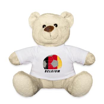Belgium Football, Belgique Football - Nounours - blanc - Devant