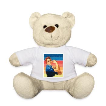 Women's Power Emancipation Equality Heroine - Teddy Bear - white - Front