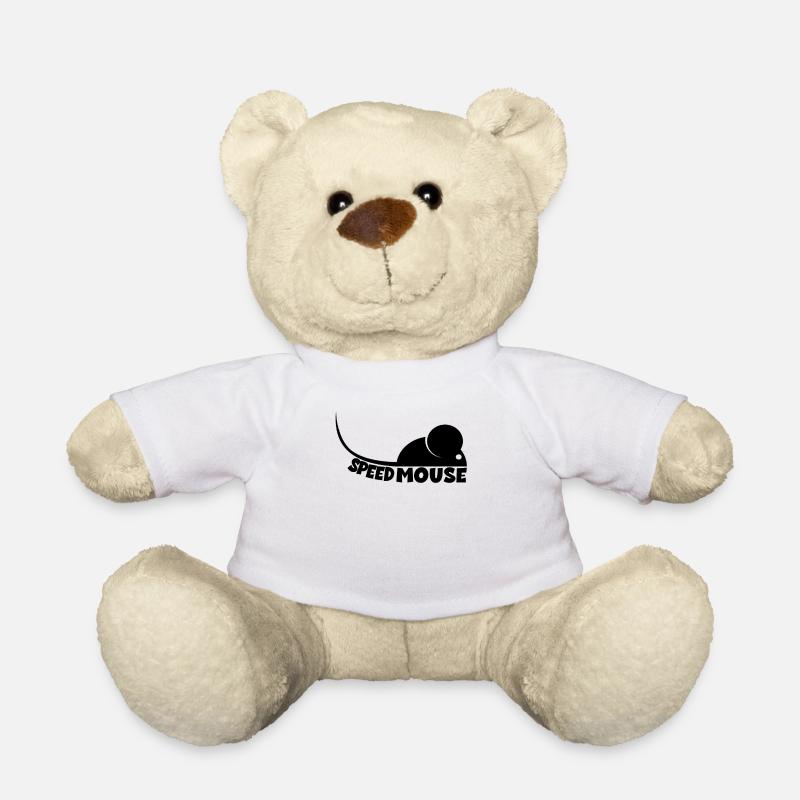 Speed Mouse Schnelle Maus Wüsten Rennmaus - Teddy - Weiß