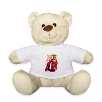 Hobby Quilt Queen - Teddy Bear - white - Front