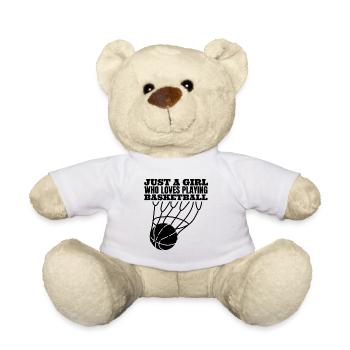 Basket-ball femme basket-ball amateur de basket - Nounours - blanc - Devant