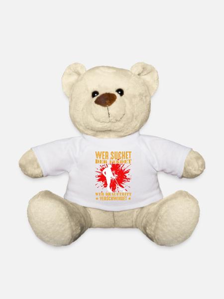 Wer suchet der Findet drauftritt Lustig Sondler - Teddy - Weiß