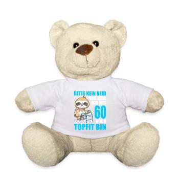 60. Geburtstag 60 Jahre Faultier Faultiere - Teddy - Weiß - Vorne