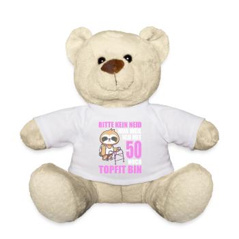 50. Geburtstag 50 Jahre Faultier Faultiere - Teddy - Weiß - Vorne