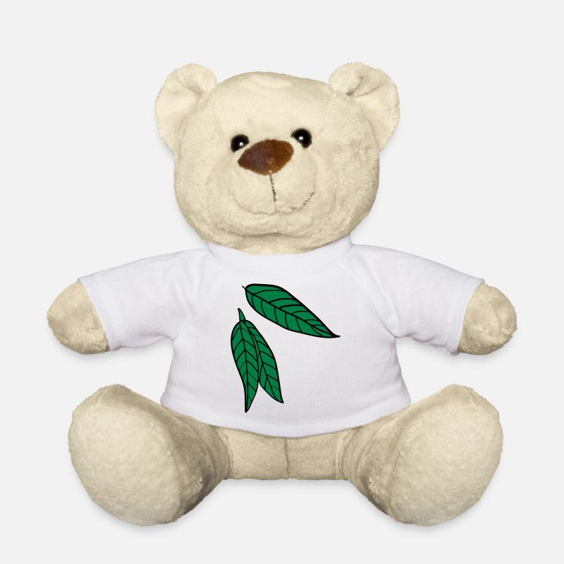 green nature leaves c2 - Teddy Bear - white