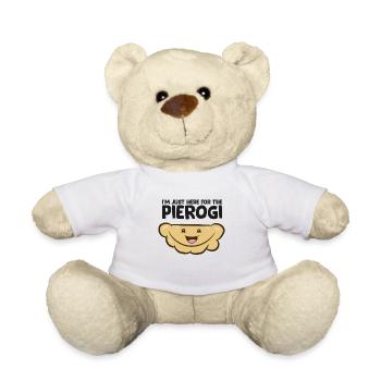 Drôles d’amoureux de pierogi Je ne suis là que pour - Nounours - blanc - Devant
